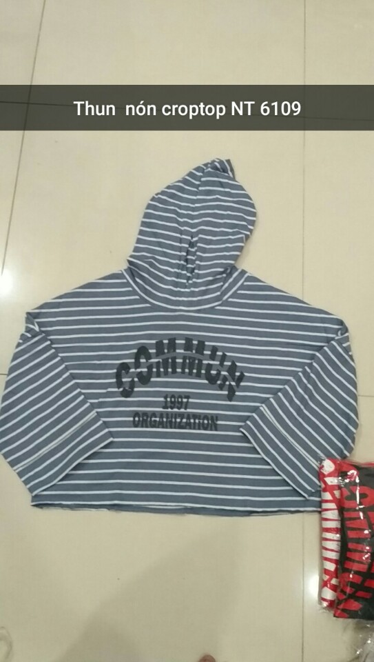 Thun croptop tay lo 610901