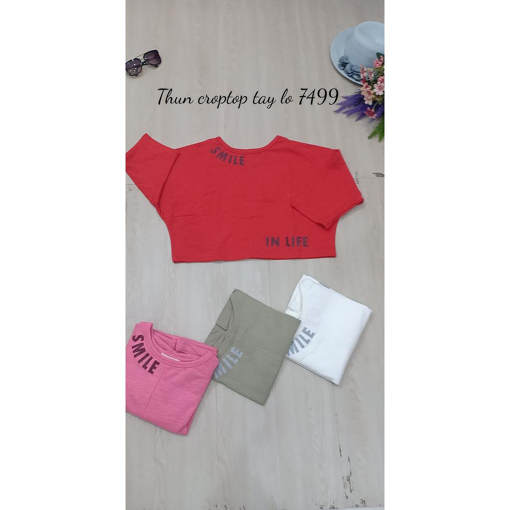 Thun croptop tay lo 749901