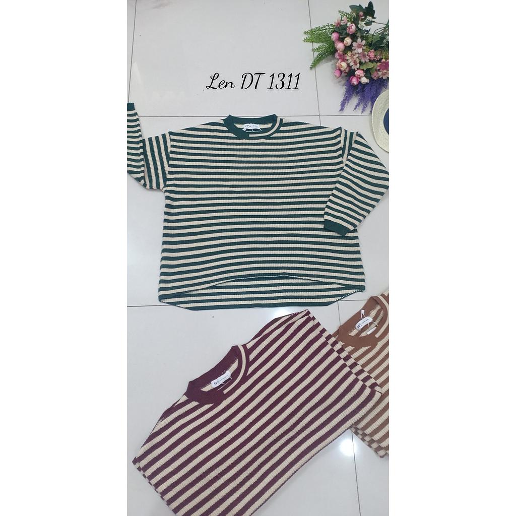 Áo len sọc dài tay